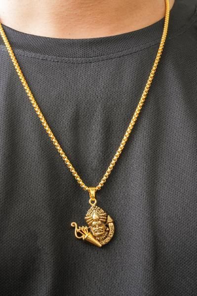 SHRI MANDIR SHOP™ Khatu Shyamji Pendant with Chain