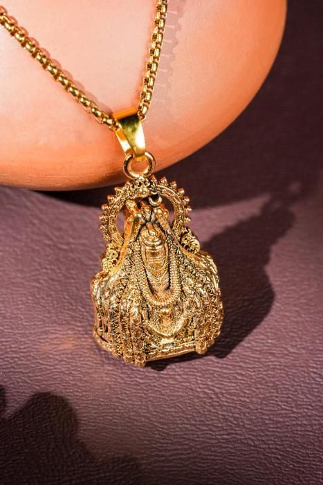 SHRI MANDIR SHOP™ Mahadev Shivling Pendant with Chain