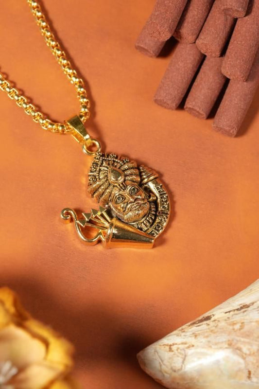 SHRI MANDIR SHOP™ Khatu Shyamji Pendant with Chain